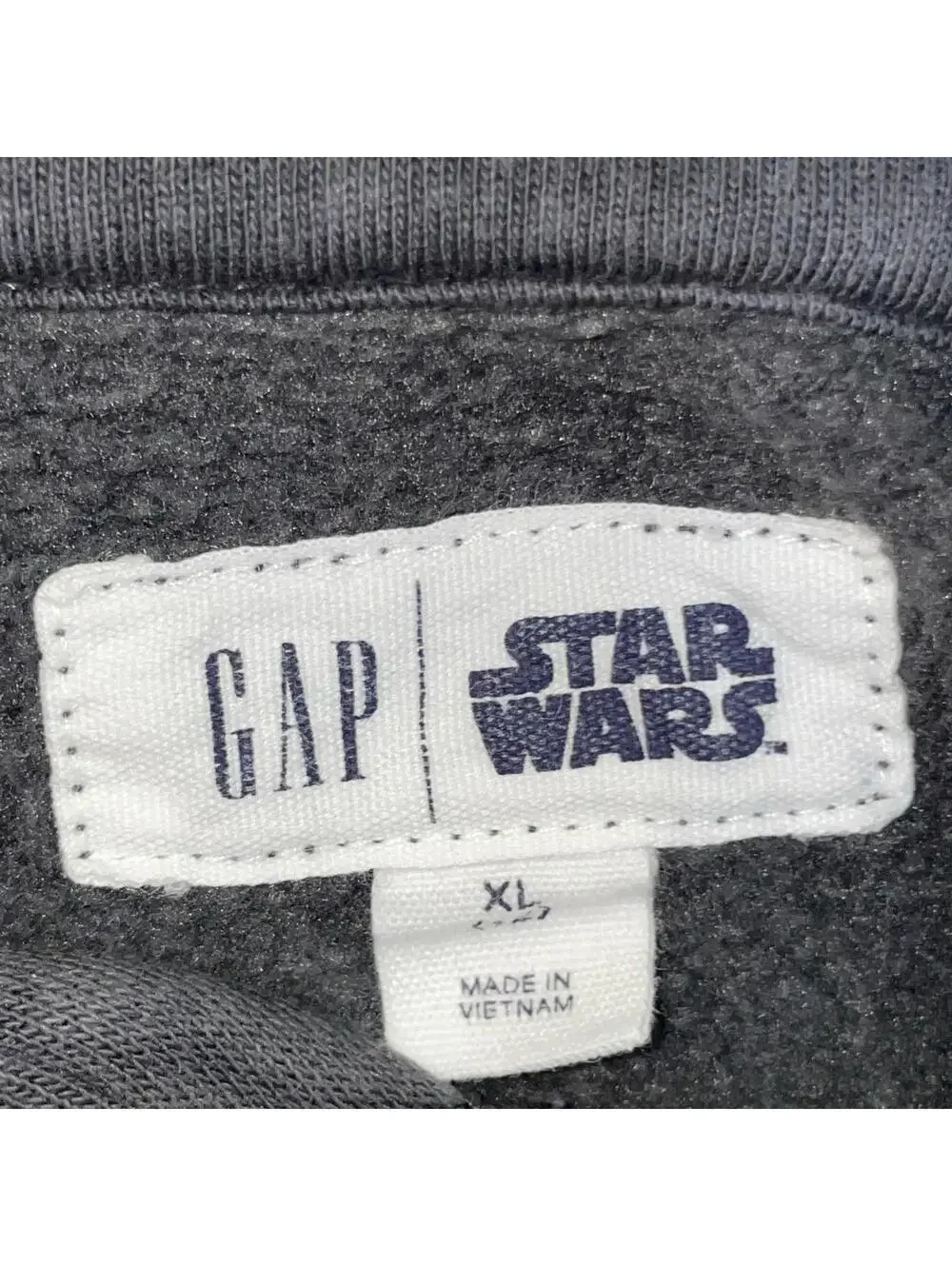 Gap Boys Star Wars Stormtrooper Sweatshirt Gray XL (12) Sequin Pullover Hoodie